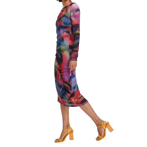 Vince Camuto Women's Colorful Chic Printed Long-Sleeve Bodycon Dress Multi 8 - Picture 3 of 12